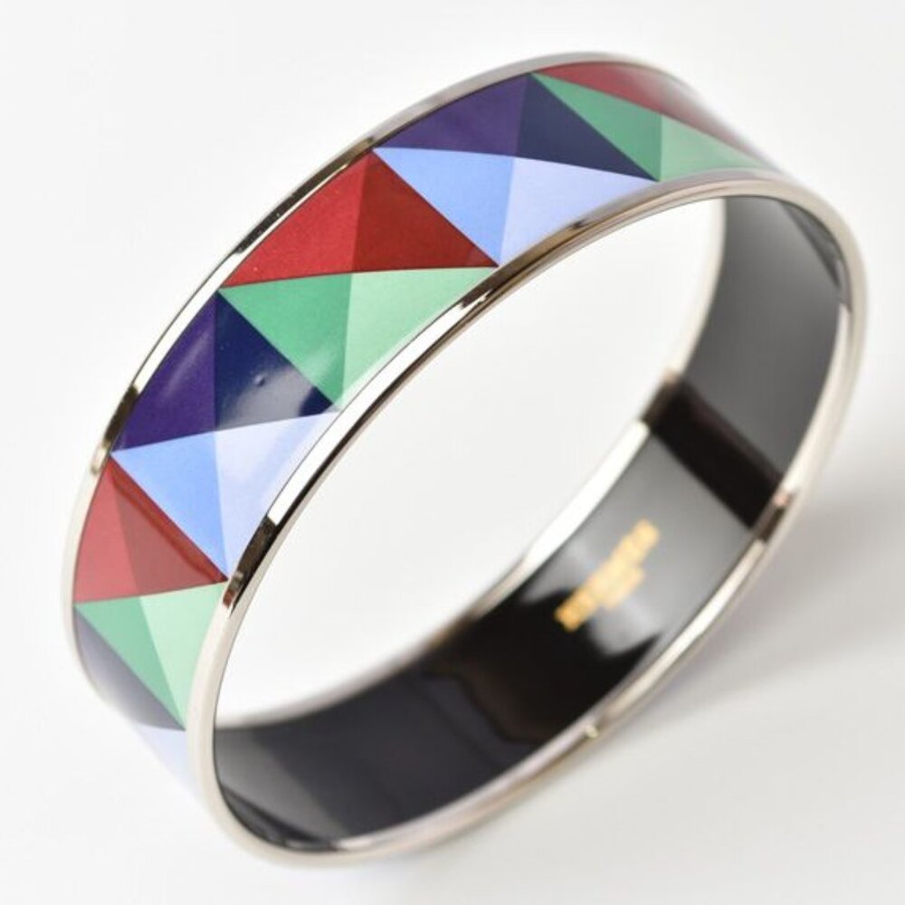 Hermes Bangle Bracelet Emile MM Blue Green Multi